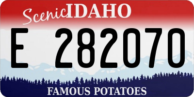ID license plate E282070
