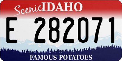 ID license plate E282071