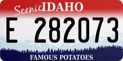 ID license plate E282073