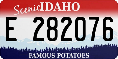 ID license plate E282076