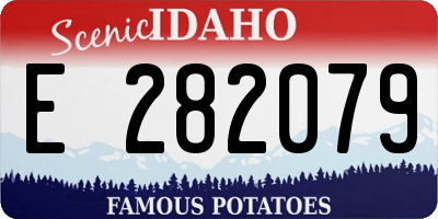 ID license plate E282079