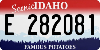 ID license plate E282081