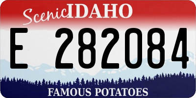 ID license plate E282084