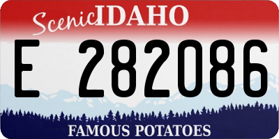 ID license plate E282086