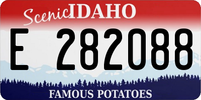 ID license plate E282088