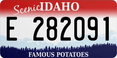 ID license plate E282091