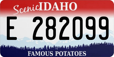 ID license plate E282099