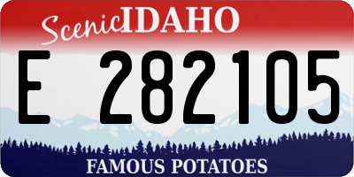ID license plate E282105
