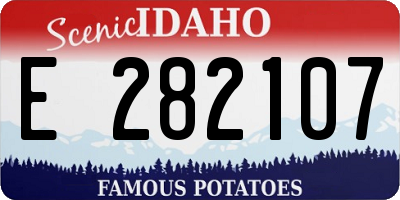 ID license plate E282107