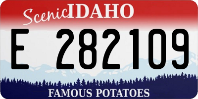 ID license plate E282109