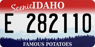 ID license plate E282110