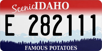 ID license plate E282111