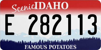 ID license plate E282113