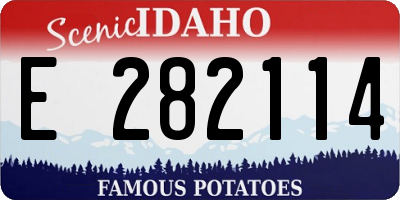 ID license plate E282114