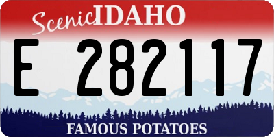 ID license plate E282117