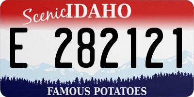 ID license plate E282121