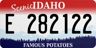 ID license plate E282122