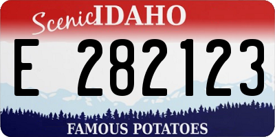 ID license plate E282123