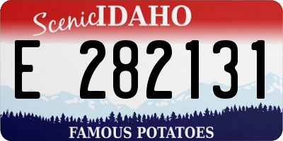 ID license plate E282131
