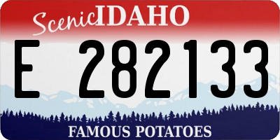 ID license plate E282133