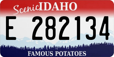 ID license plate E282134