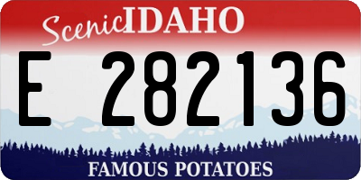 ID license plate E282136