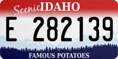ID license plate E282139