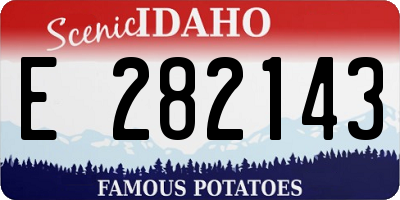 ID license plate E282143
