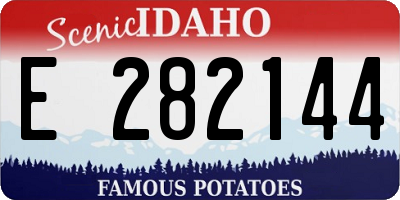ID license plate E282144