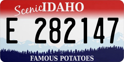 ID license plate E282147