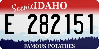 ID license plate E282151