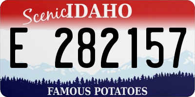 ID license plate E282157