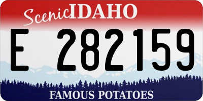 ID license plate E282159