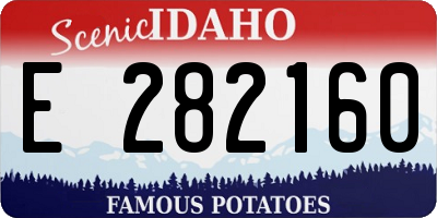 ID license plate E282160