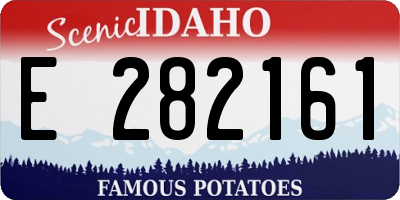 ID license plate E282161