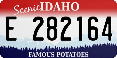 ID license plate E282164