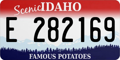 ID license plate E282169