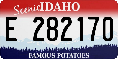 ID license plate E282170
