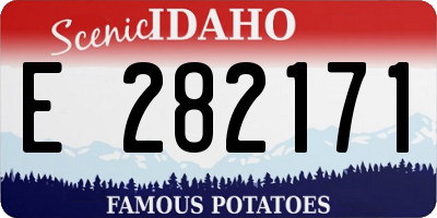 ID license plate E282171