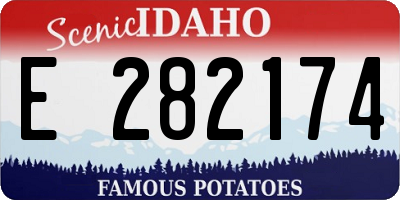 ID license plate E282174