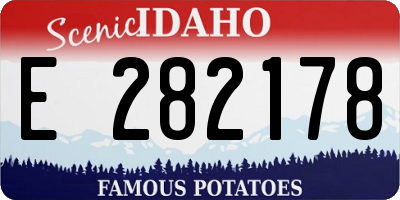 ID license plate E282178