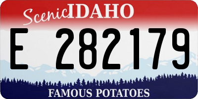 ID license plate E282179