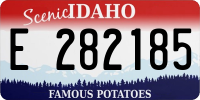 ID license plate E282185