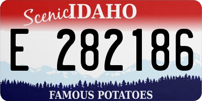 ID license plate E282186
