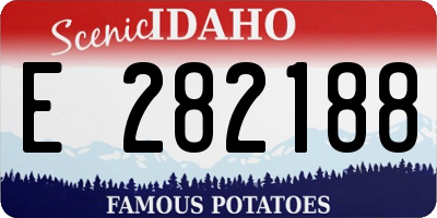 ID license plate E282188