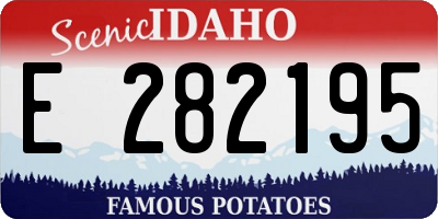 ID license plate E282195