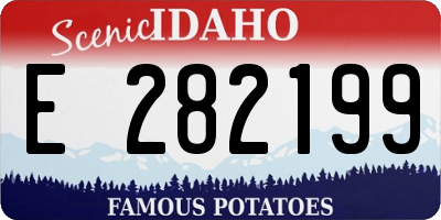 ID license plate E282199