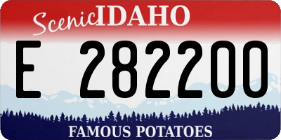 ID license plate E282200