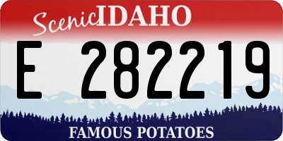 ID license plate E282219