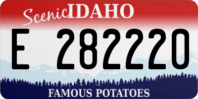 ID license plate E282220